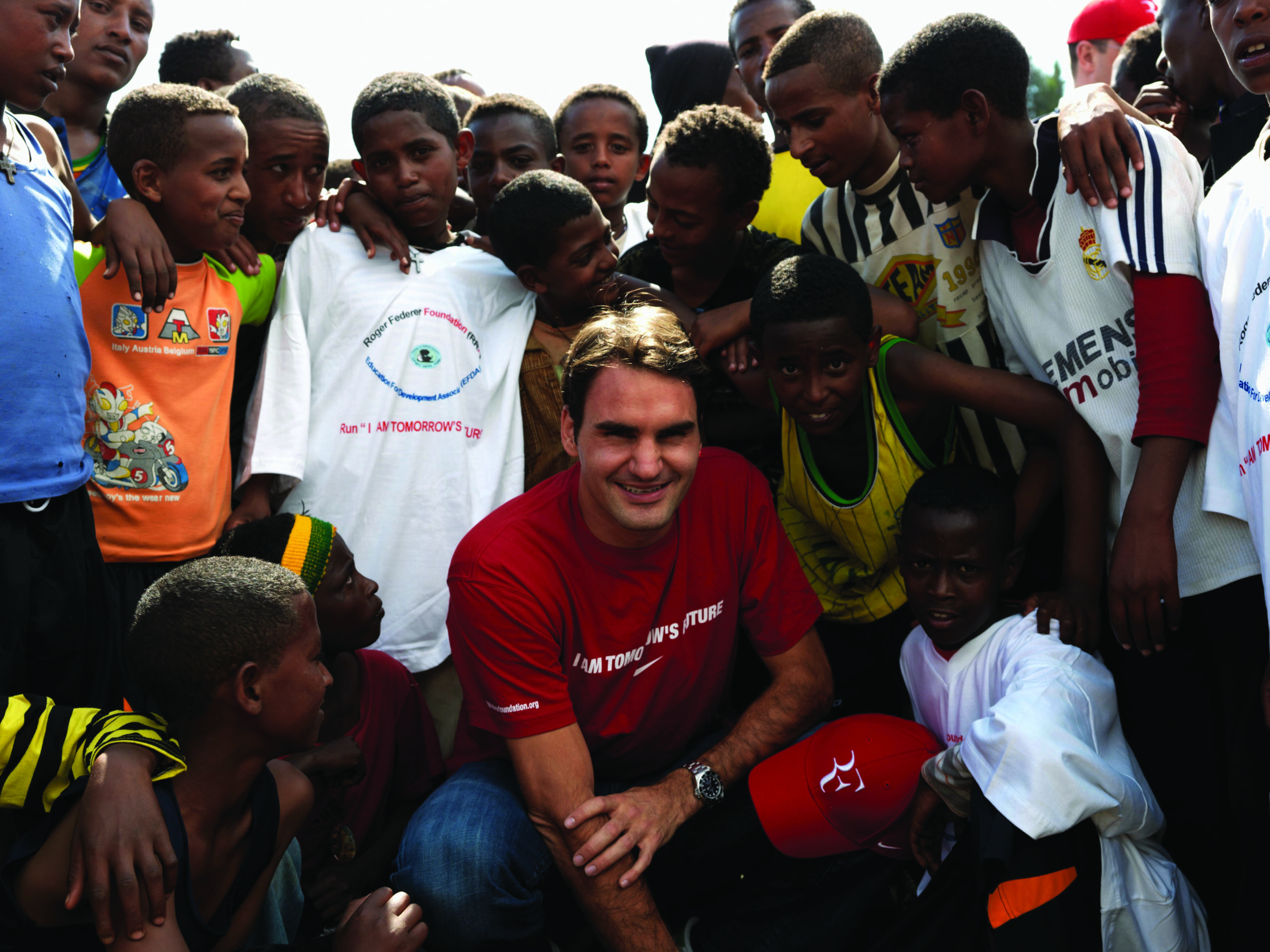 Roger Federer Visits Ethiopia