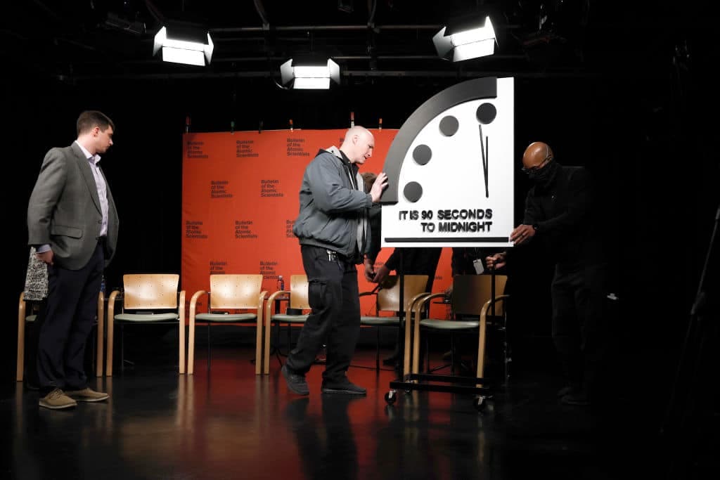 Bulletin Of The Atomic Scientists Announce New Doomsday Clock Time For 2023