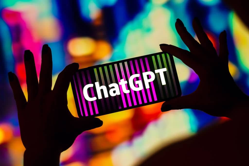 In this photo illustration, the ChatGPT (OpenAI) logo is